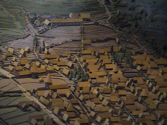 Maquette de la ville de Cusco  l'poque de l'Inkanato