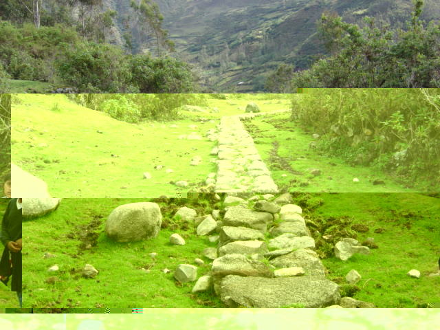 Chemin de pierre Inca à Vilcabamba
