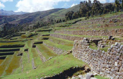 Vestiges des constructions incas de Chinchero
