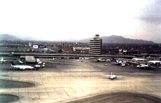 Vue de l'aéroport International Jorge Chavez de Lima